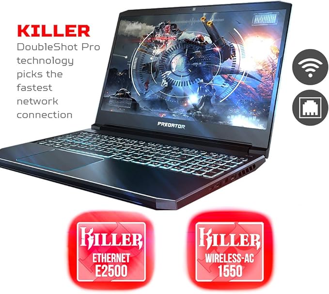 Acer Predator Helios 300 laptop (i7-9750H/16GB RAM/RTX2060/1TB/WIN11) Grade A