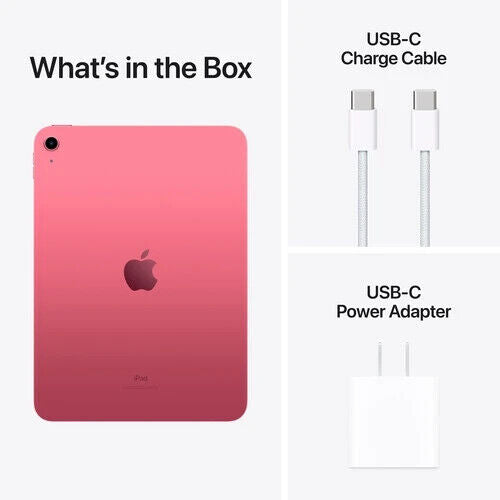 2022 Apple iPad 10th Gen 10.9-inch (Wi-Fi Only/64GB/iPadOS/Pink/MPQ33LL/A) Grade A