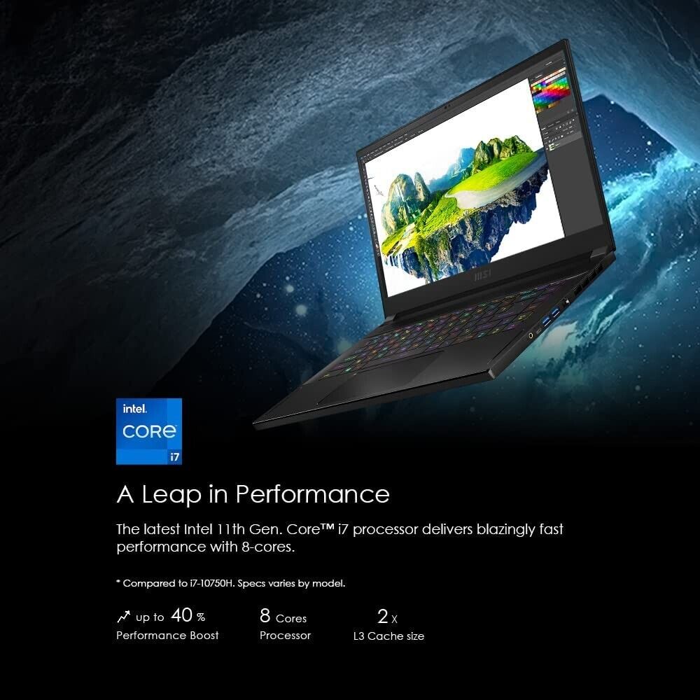 MSI Creator 15 Content Creation Laptop (Core i7 11800H/16GB/RTX 3060/512G/4K OLED) Grade A